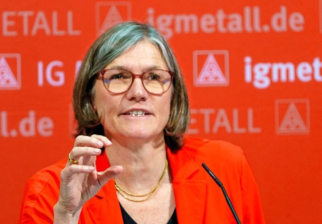 Christiane Brenner, die Chefin der IG Metall  | Foto: Andreas Arnold (dpa)
