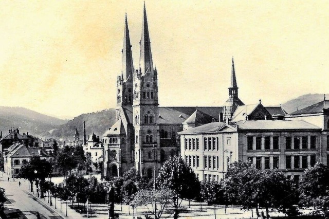 Die Johanneskirche auf einem historischen Foto aus der Zeit um 1930.  | Foto: Archiv Hans Sigmund