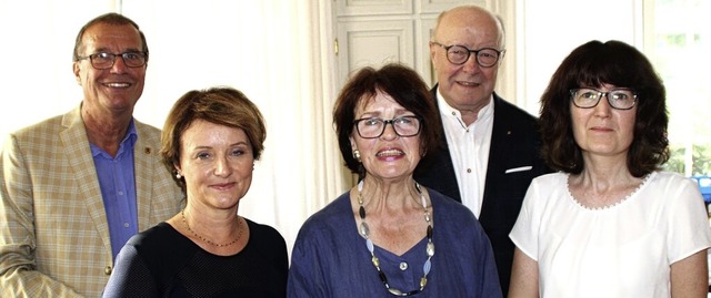 Dank an Nicole Aellig-Kurz (links), gu...Eberhardt (links) und Norbert Dietrich  | Foto: Rolf Reimann