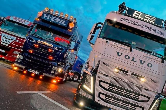 Dieser Lastwagenfahrer organisiert das Trucker-Treffen in Friesenheim