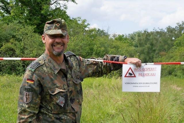Wie Soldaten in Mllheim Laichpltze fr Froschlurche schaffen