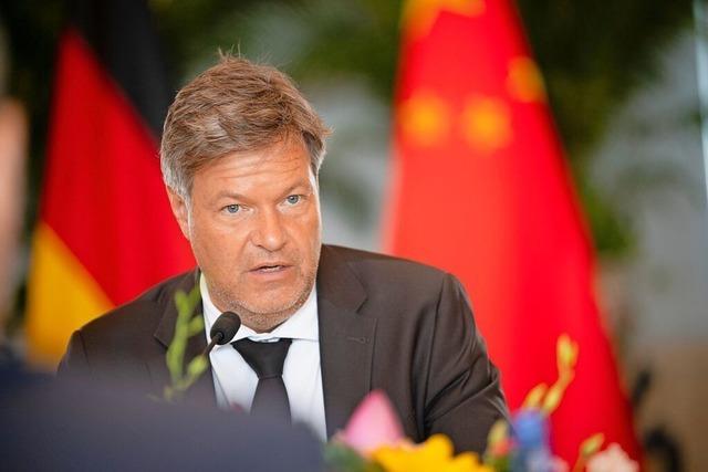 Wirtschaftsminister Habeck warnt China vor Konsequenzen von Russland-Kurs