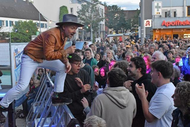 Das Drei-Lnder-Stadt-Festival machte Weil am Rheins Innenstadt zur Bhne und Partymeile