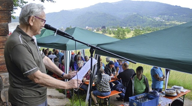 Siegfried Schmieg hielt in diesem Jahr die  Feuerrede.   | Foto: Edgar Steinfelder