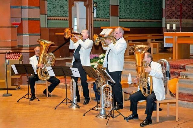Melton Tuba Quartett in Bonndorf – in nie endender Mission frs groe Blech mit Workshop und Konzert