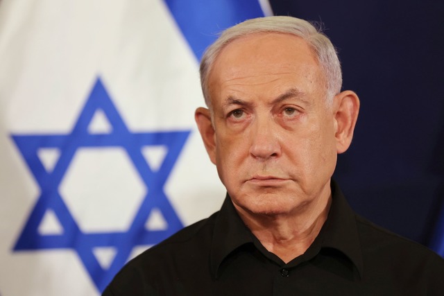 Benjamin Netanjahu, Ministerpr&auml;si...ieges darstellen w&uuml;rde, mit Nein.  | Foto: Abir Sultan/Pool European Pressphoto Agency/AP/dpa