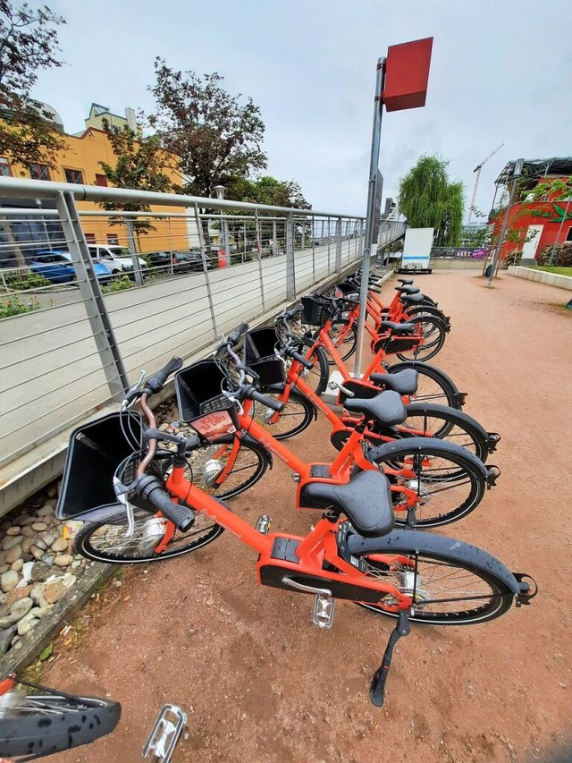 Bislang in Weil am Rhein nur an der Dr...die zur Schweizer PubliBike AG gehrt.  | Foto: Hannes Lauber