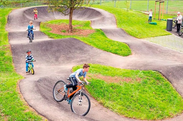 Neues Freizeitangebot fr Kinder im Luisenpark in Emmendingen.  | Foto: pumptrack.de