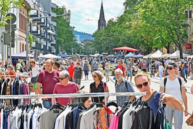 Am Samstag findet der groe Flohmarkt auf der Habsburgerstrae statt.  | Foto: Michael Bamberger