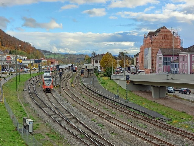 Ein Blick auf den Waldshuter Bahnhof: ... in Sachen Qualitt und Zufriedenheit.  | Foto: Vlk, Melanie