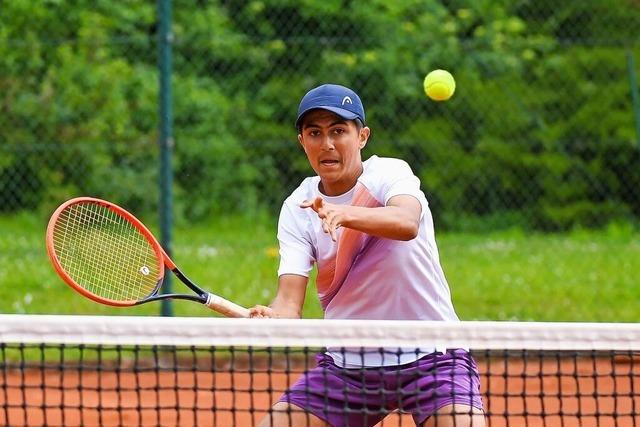 Arian Hasas aus Schopfheim ist einer der besten deutschen Tennisspieler seines Alters