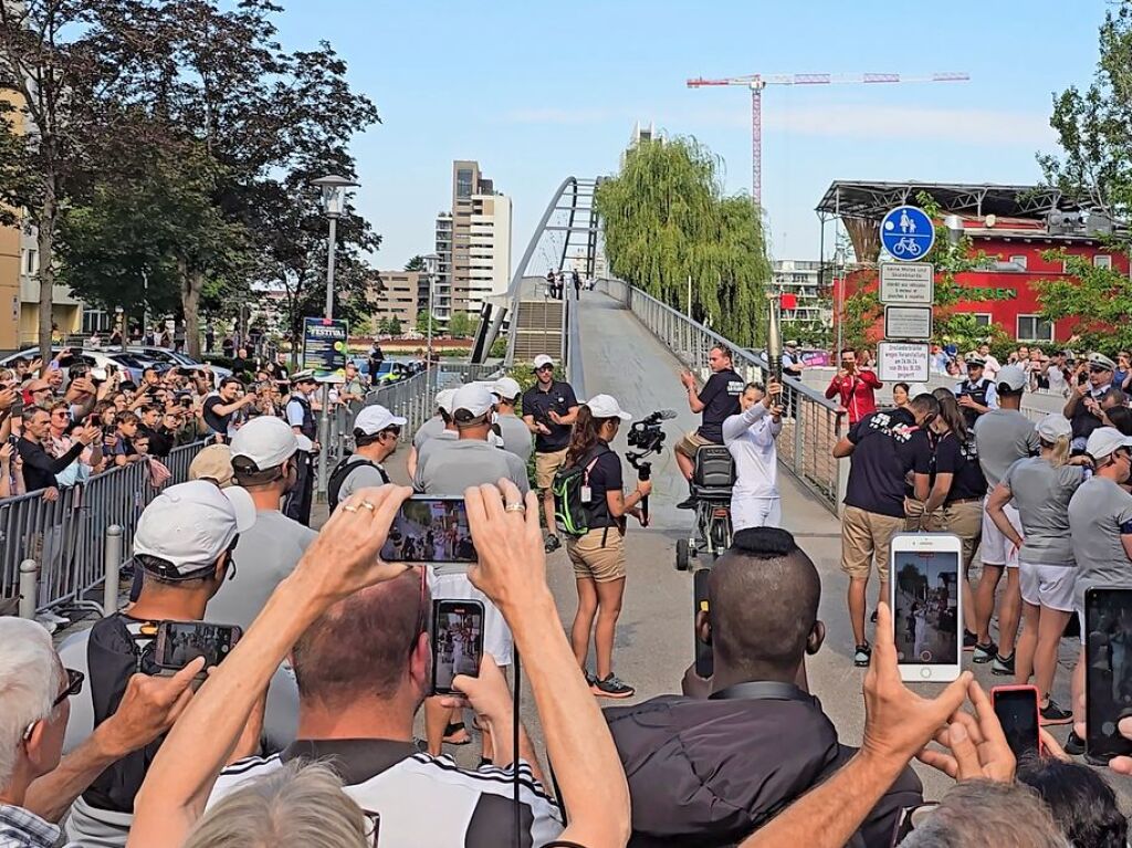 Auf der Weiler Seite der Dreilnderbrcke