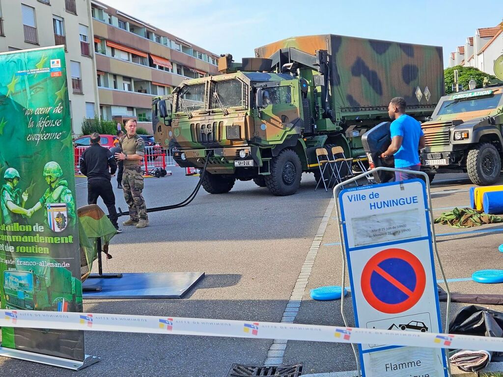 Das olympische Feuer in Weil am Rhein und Huningue