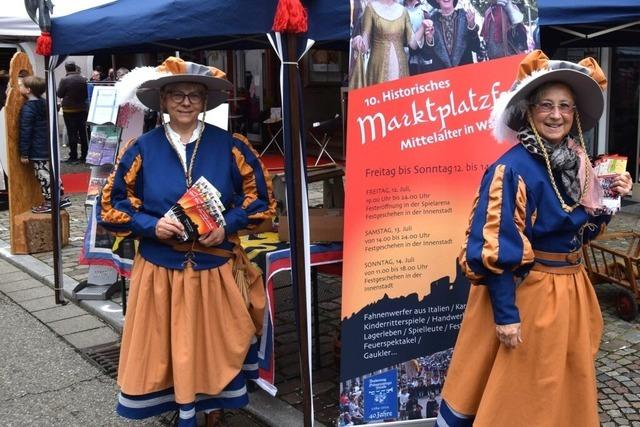 10. Historisches Marktplatzfest in Waldkirch - Mehrtageskarten gibt es nur im Vorverkauf