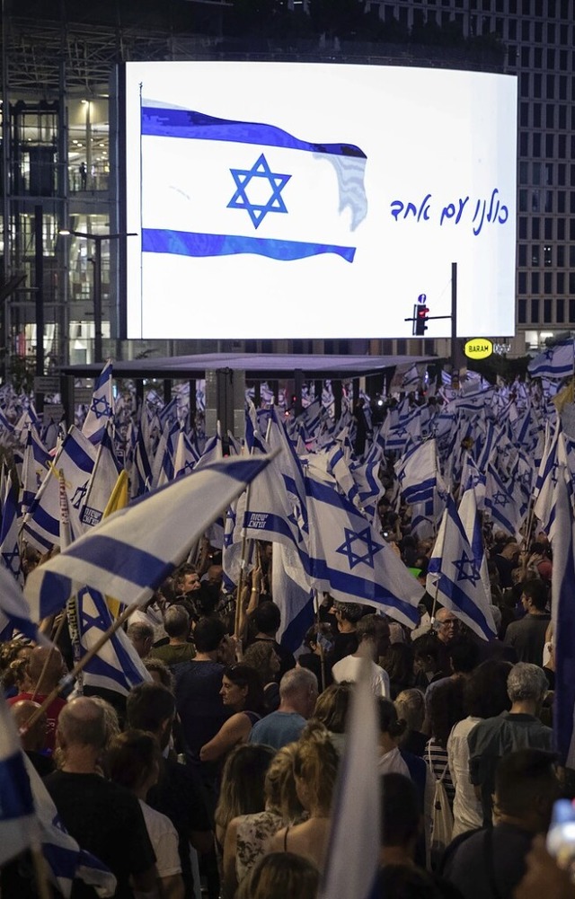 Proteste in Tel Aviv  | Foto: Chen Junqing (dpa)