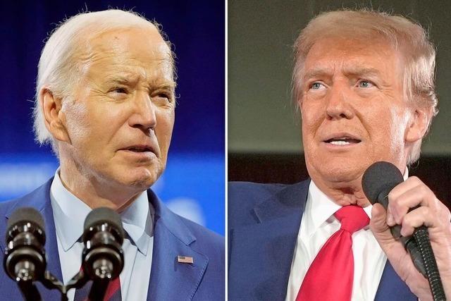 Liveticker: Biden und Trump treten im TV-Duell gegeneinander an