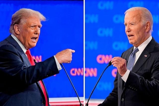 US-Prsident Biden kann bei TV-Duell gegen Herausforderer Trump nicht punkten