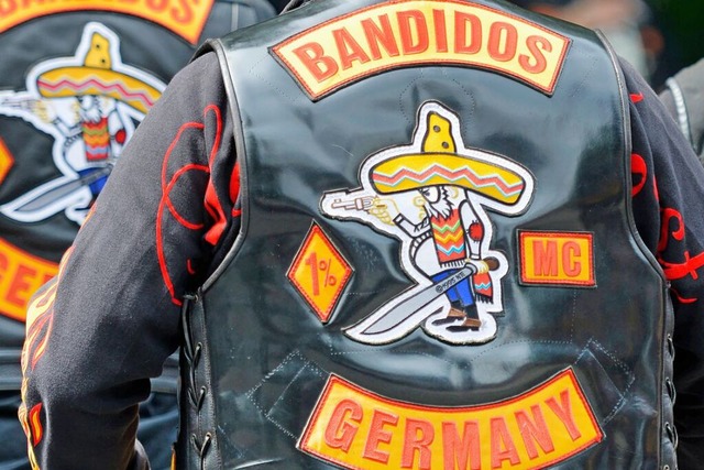 Mitglieder des Motorradclubs &#8222;Bandidos&#8220;.  | Foto: Marius Becker (dpa)