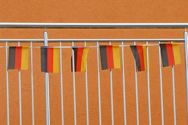 Balkone, Fenster oder Autos: Der Hochrhein zeigt Flagge.  | Foto: Lara Wehler