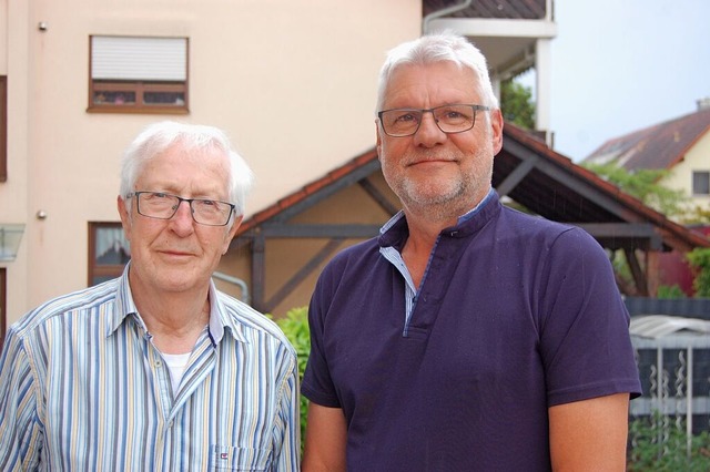 Die Zeitzeugen Bruno Jger (links) und Heinz Renter  | Foto: Hagen Spth