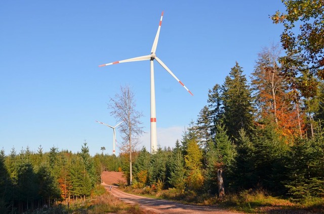 Am Windpark Rotzel in Biederbach ist e... &#8211; das wird deutlich hher sein.  | Foto: Nikolaus Bayer