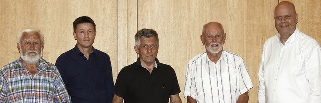Anton Komann,Gerold Wiestler, Bernd M... Nicht auf dem Bild ist Norbert Isele.  | Foto: Christiane Franz