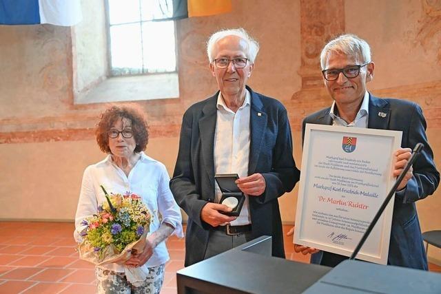 Martin Richter erhlt als erster Mllheims neue Ehrenmedaille
