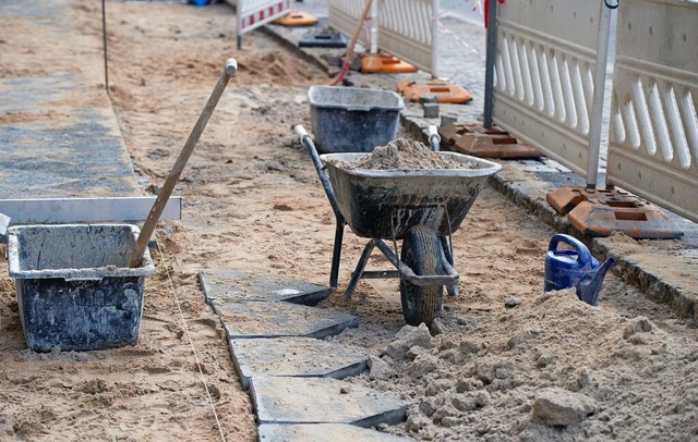 Von einer Baustelle in Lrrach wurden viele Scke mit Leichtmrtel gestohlen.  | Foto: Soeren Stache