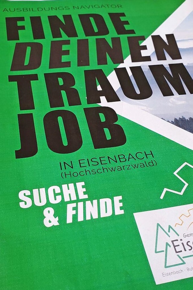 Vorabausdruck des Titelblatts zum Eisenbacher Ausbildungsnavigator  | Foto: Stefan Mertlik