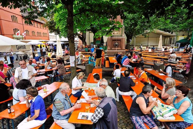 Am Wochenende wird nach lngerer Pause wieder der Rathausplatzhock gefeiert.  | Foto: Thomas Kunz