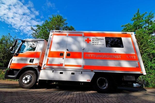 XXL-Rettungswagen vom DRK Mllheim kann Patienten mit bis zu 500 Kilogramm Gewicht transportieren