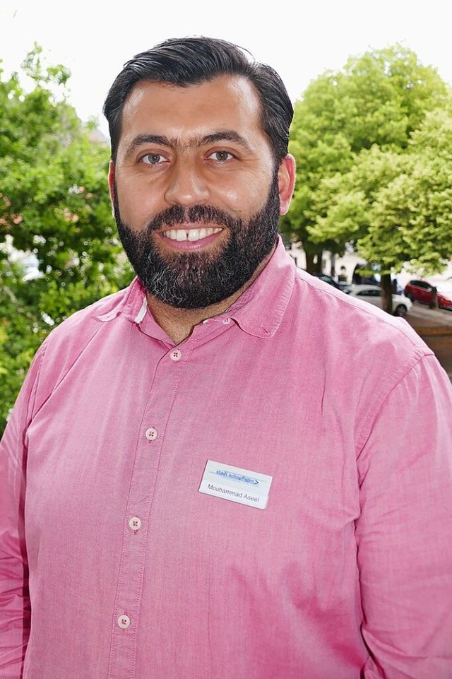 Vervollstndigt die Stadtplanungsabteilung im Rathaus: Mouhammad Rashed Aseel.  | Foto: Andr Hnig