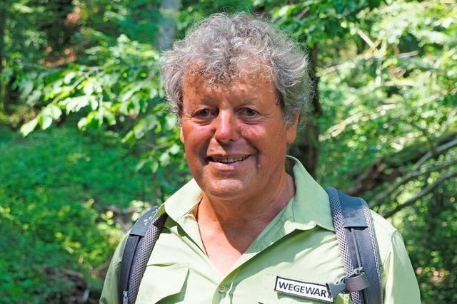 Gebhard Baumgartner ist einer von 300 Wegewarten des Schwarzwaldvereins