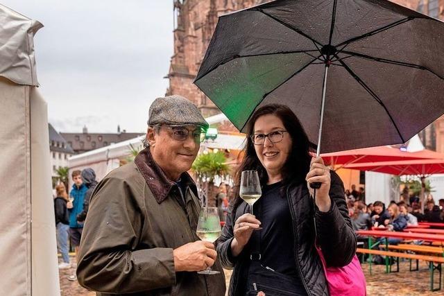 Fotos: Wetterkapriolen auf dem Freiburger Weinfest 2024