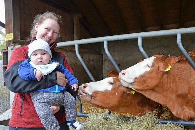 Landwirtschaftsmeisterin Anna Vogelbac...n Nick, wird den Zinggehof bernehmen.  | Foto: Anita Fertl