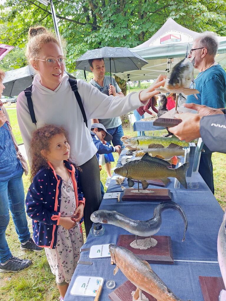 Der Landesfischereiverband war zum ersten Mal am Badmattenfest vertreten.