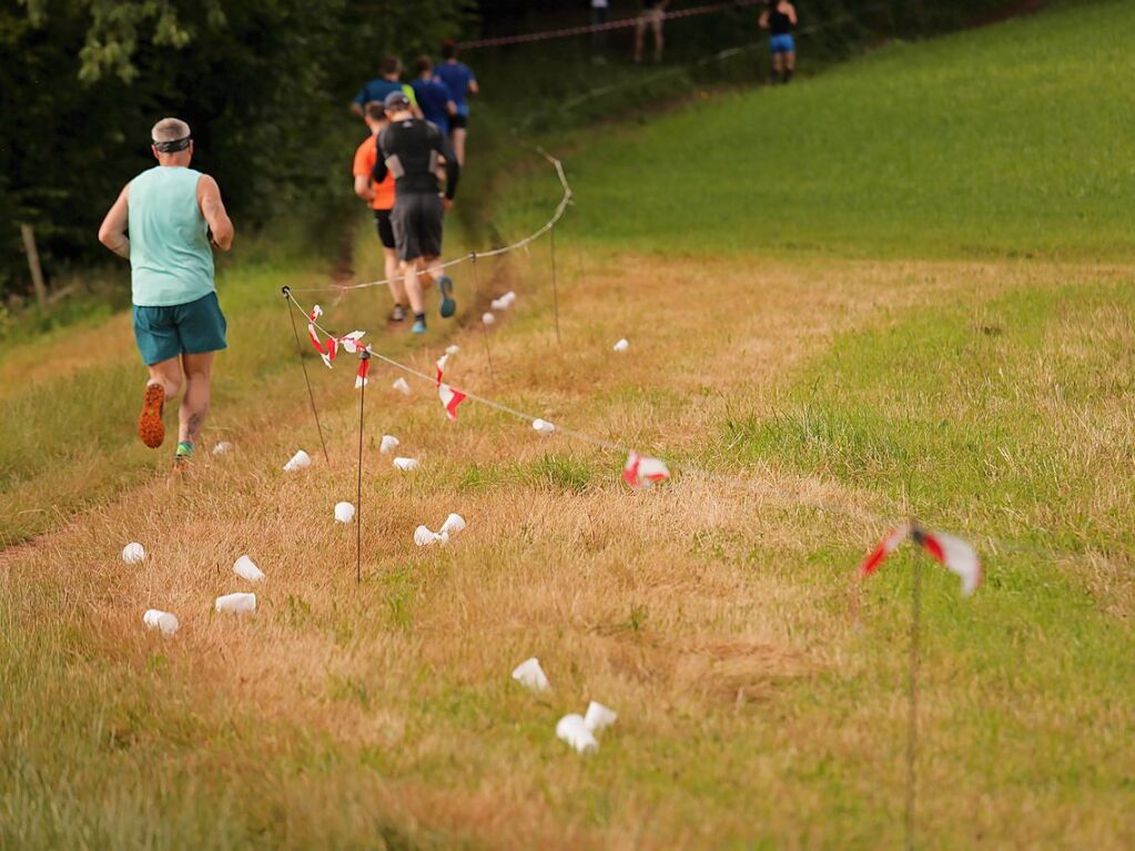 Auch krzere Strecken und ein Bambinilauf waren im Angebot des Sportvereins. Der Start war um 8.45 Uhr am Sportplatz.