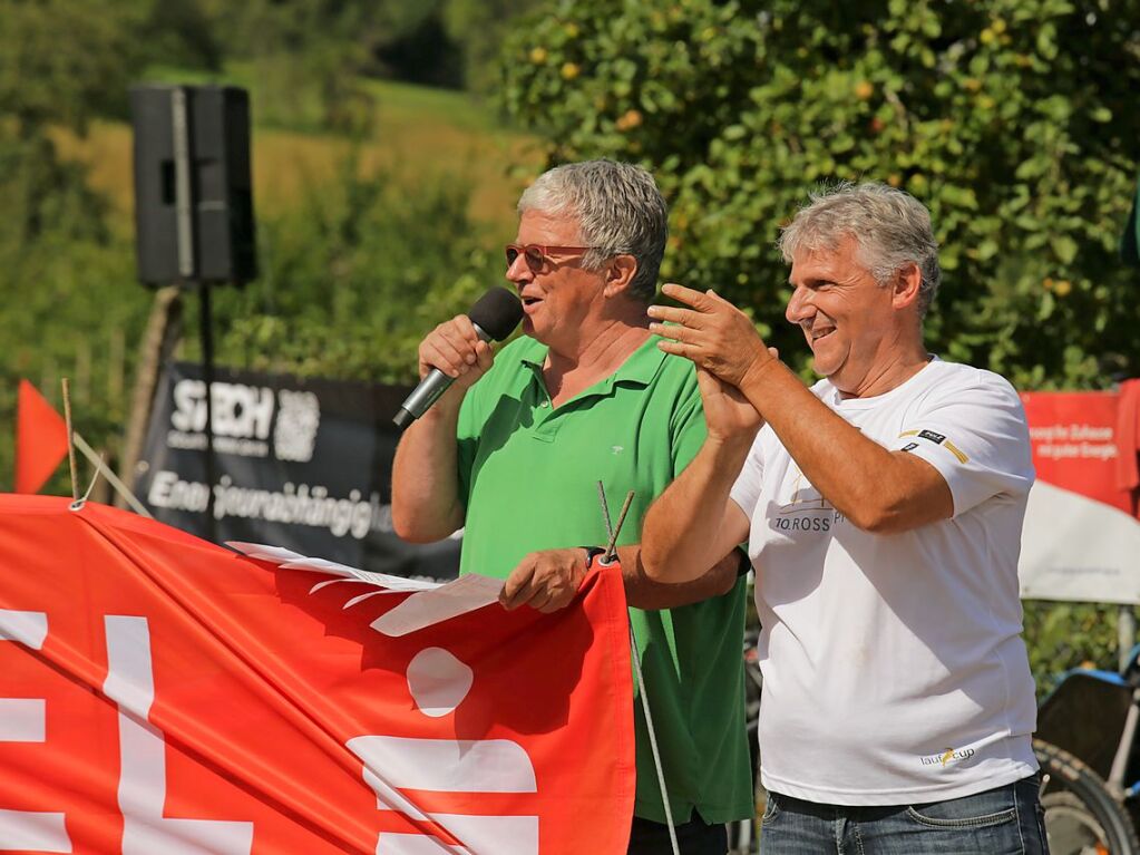 Auch krzere Strecken und ein Bambinilauf waren im Angebot des Sportvereins. Der Start war um 8.45 Uhr am Sportplatz.