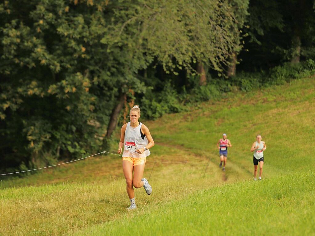 Auch krzere Strecken und ein Bambinilauf waren im Angebot des Sportvereins. Der Start war um 8.45 Uhr am Sportplatz.