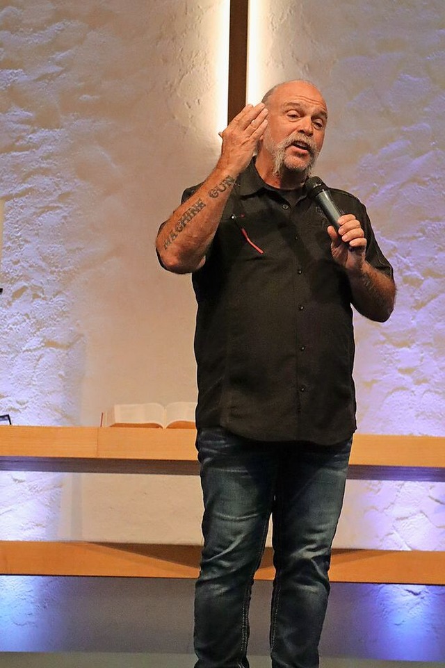 Zeigte sein Redetalent: Sam Childers  | Foto: Juliana Eiland-Jung