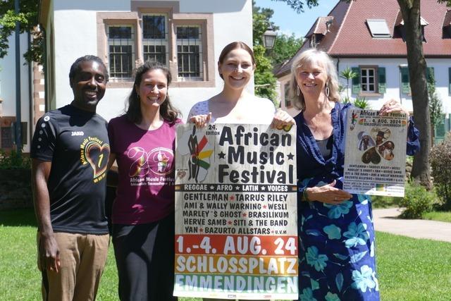 Die Macher des African Music Festivals in Emmendingen sind startklar - dieses Jahr gibt es mehr Workshops, mehr Rahmenprogramm und vor allem: einen groen Star