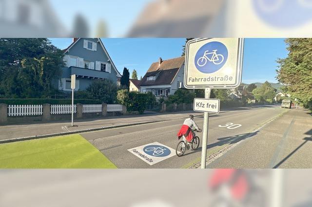 Umstrittene Fahrradstrae bewhrt sich
