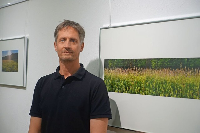 Dominik Baiker hat mit der Ausstellung...in Naturschutzthema ins Museum geholt.  | Foto: Roswitha Frey