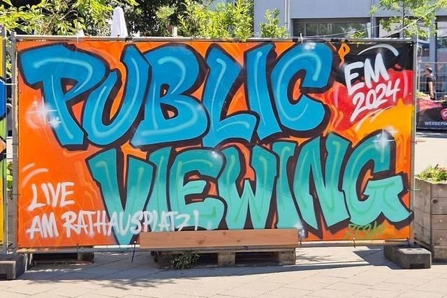 Das Public Viewing in Lahr kommt an