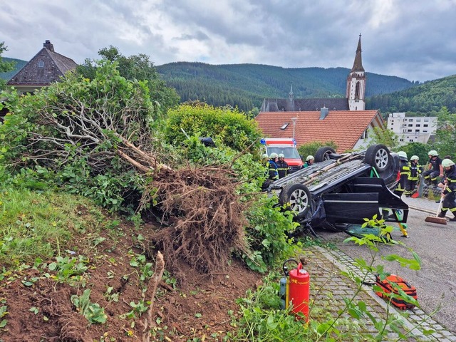 Das Auto war auf der Rudenberger Strae in Neustadt bergab unterwegs.  | Foto: kamera24