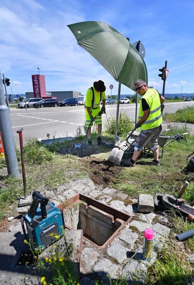 Die Arbeiten sind bereits im Gange.  | Foto: Wolfgang Knstle