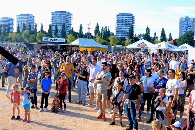 Viele Besucherinnen und Besucher kamen...n Lahrer Seepark zum Open-Air-Konzert.  | Foto: Heidi Fel