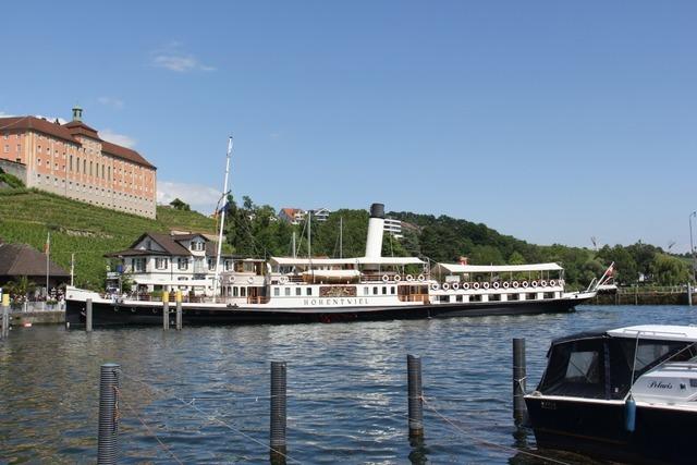 Die "Hohentwiel" ist der letzte Raddampfer vom Bodensee