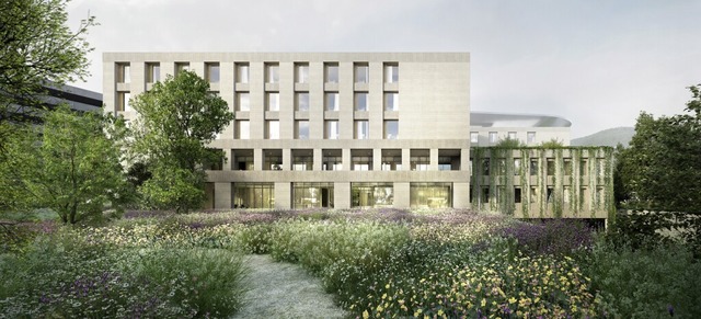 So hnlich knnte das Zentralklinikum ...dort 352 Patientenbetten geben wird.    | Foto: Visualisierung: ATP architekten ingenieure / Baumschlager Eberle Architekten