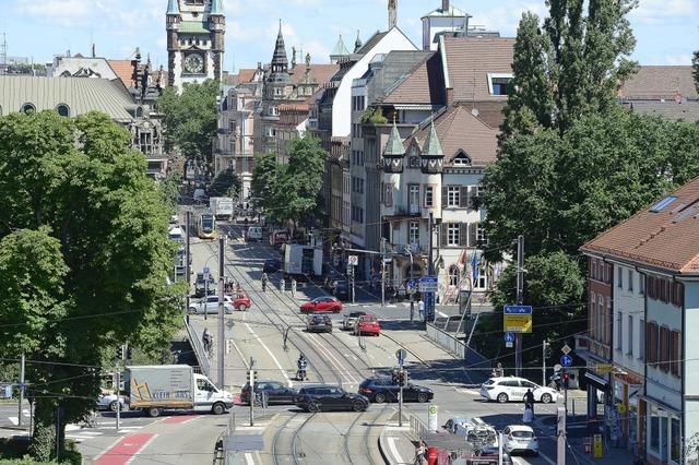 Auf der Freiburger Kaiserbrcke fahren drei Wochen lang keine Straenbahnen